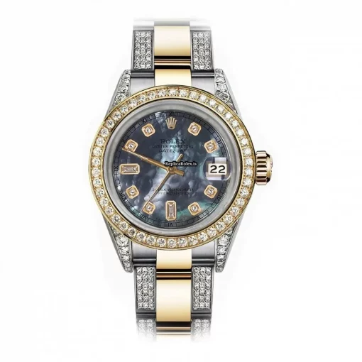 Mind-boggling Copy Rolex Lady-datejust 68273 Automatic Movement 31mm Gold/steel Case Womens Watch