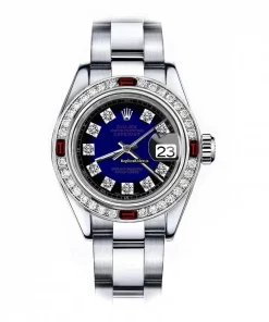 Luxury Replica Rolex Oyster Perpetual Lady Date 69160 Automatic Movement 26mm Steel Case Womens Watch