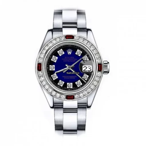Luxury Replica Rolex Oyster Perpetual Lady Date 69160 Automatic Movement 26mm Steel Case Womens Watch