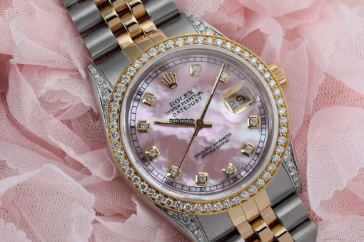 Suitable Replica Rolex Datejust 16013 Automatic Movement 36mm Gold/steel Case Mens/unisex Watch - Image 2