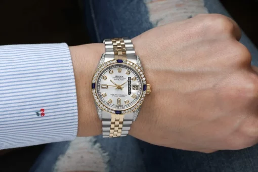 Incredible Replica Rolex Lady-datejust 68273 Automatic Movement 31mm Gold/steel Case Womens Watch - Image 2