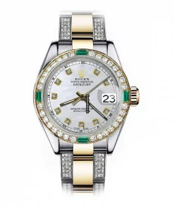 Distinctive Knockoff Rolex Lady-datejust 69173 Automatic Movement 26mm Gold/steel Case Womens Watch