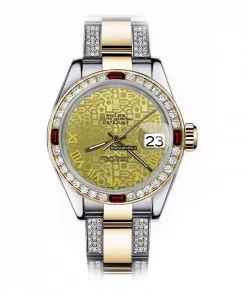 Attractive Replica Rolex Lady-datejust 68273 Automatic Movement 31mm Gold/steel Case Womens Watch