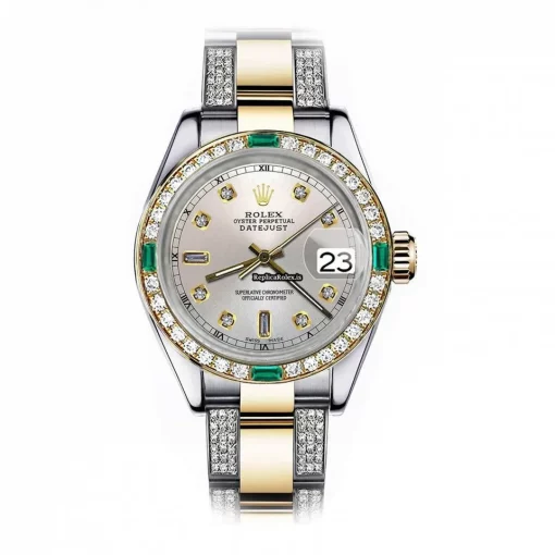 Well Made Fake Rolex Datejust 16013 Automatic Movement 36mm Gold/steel Case Mens/unisex Watch