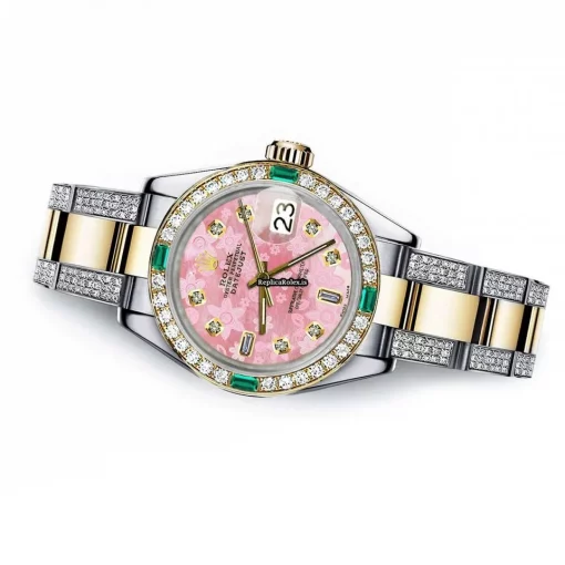 Recommend Fake Rolex Lady-datejust 69173 Automatic Movement 26mm Gold/steel Case Womens Watch - Image 2