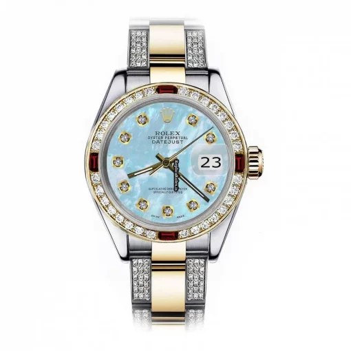 Fine Replica Rolex Lady-datejust 69173 Automatic Movement 26mm Gold/steel Case Womens Watch