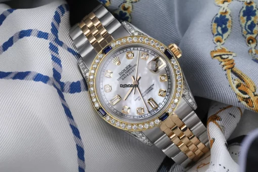 Quality Replica Rolex Lady-datejust 68273 Automatic Movement 31mm Gold/steel Case Womens Watch - Image 8