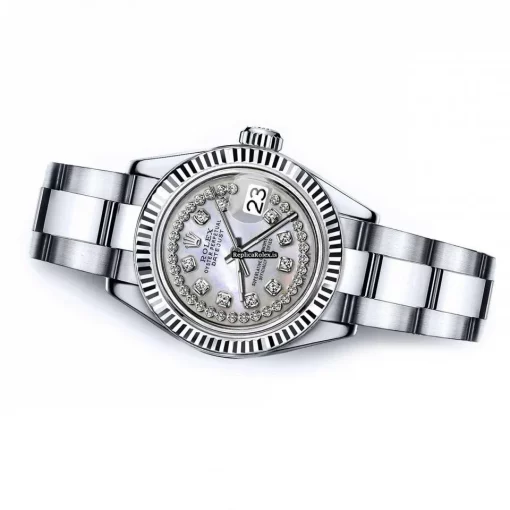 Suitable Replica Rolex Lady-datejust 69173 Automatic Movement 31mm Steel Case Womens Watch - Image 2