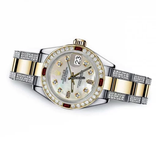 Excellent Fake Rolex Datejust 16013 Automatic Movement 36mm Gold/steel Case Mens/unisex Watch - Image 2
