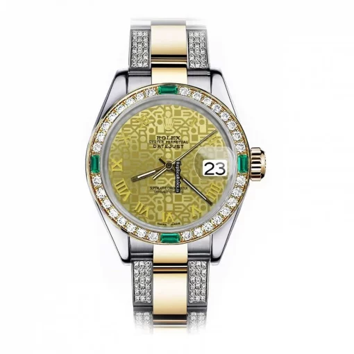 High Quality Copies Rolex Lady-datejust 69173 Automatic Movement 26mm Gold/steel Case Womens Watch