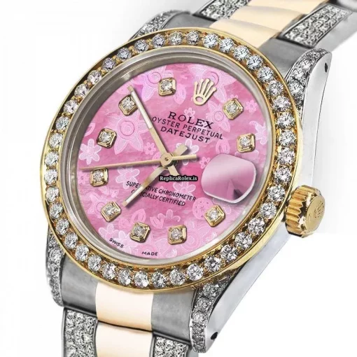 Fine Replica Rolex Lady-datejust 69173 Automatic Movement 26mm Gold/steel Case Womens Watch - Image 2