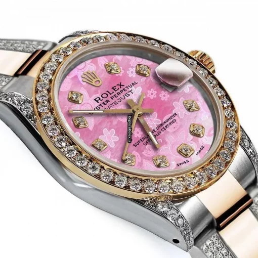 Fine Replica Rolex Lady-datejust 69173 Automatic Movement 26mm Gold/steel Case Womens Watch - Image 3