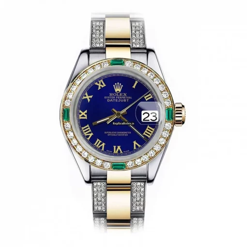 Swiss Replica Rolex Lady-datejust 69173 Automatic Movement 26mm Gold/steel Case Womens Watch