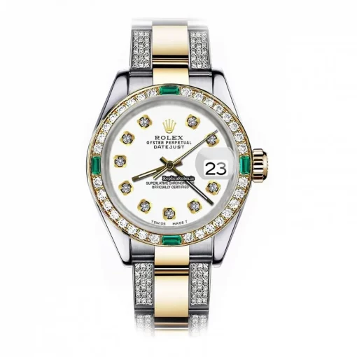 Wonderful Imitation Rolex Lady-datejust 69173 Automatic Movement 26mm Gold/steel Case Womens Watch