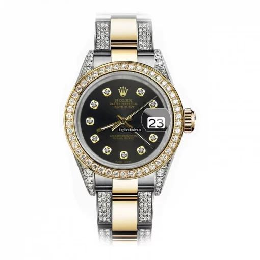 Quality Replica Rolex Datejust 68173 Automatic Movement 31mm Gold/steel Case Womens Watch