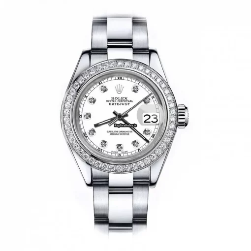 1:1 Replica Rolex Oyster Perpetual Lady Date 69160 Automatic Movement 26mm Steel Case Womens Watch