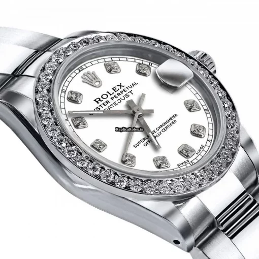 1:1 Replica Rolex Oyster Perpetual Lady Date 69160 Automatic Movement 26mm Steel Case Womens Watch - Image 2