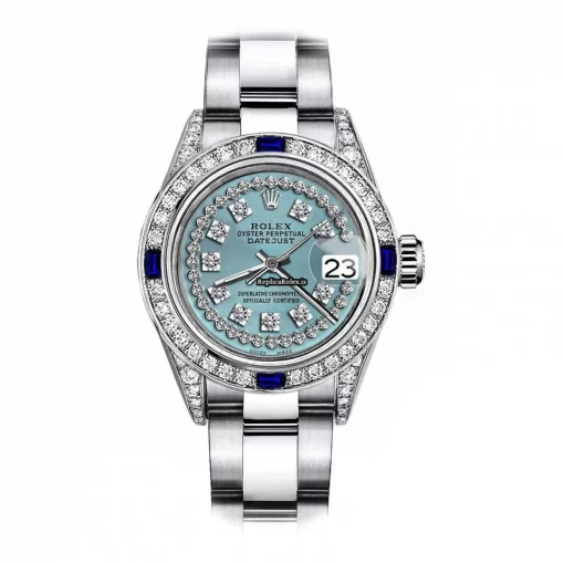 Special Replicas Rolex Oyster Perpetual Lady Date 69160 Automatic Movement 26mm Steel Case Womens Watch