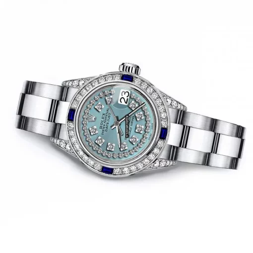 Special Replicas Rolex Oyster Perpetual Lady Date 69160 Automatic Movement 26mm Steel Case Womens Watch - Image 2
