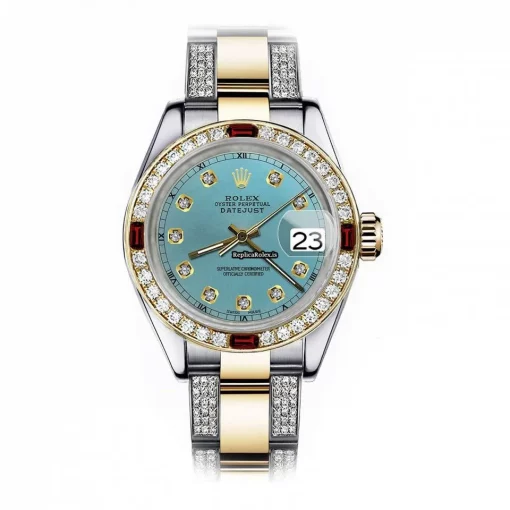 Incredible Replica Rolex Lady-datejust 69173 Automatic Movement 26mm Gold/steel Case Womens Watch