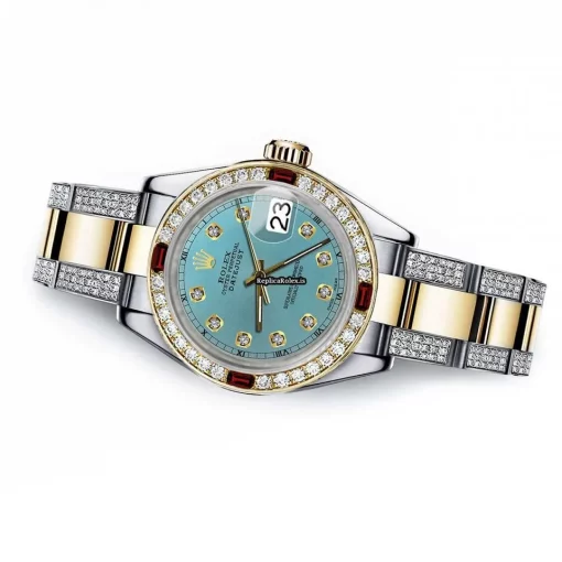 Excellent Copy Rolex Lady-datejust 68273 Automatic Movement 31mm Gold/steel Case Womens Watch - Image 2