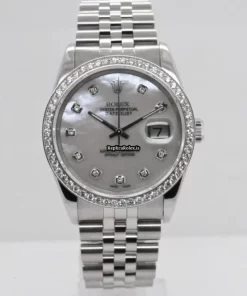 Luxury Fake Rolex Datejust 16220 Automatic Movement 36mm Steel Case Mens/unisex Watch