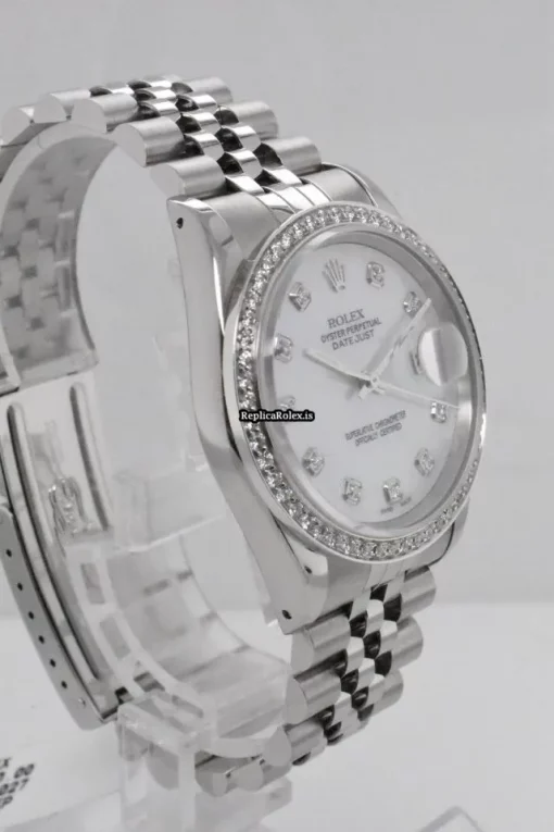Luxury Fake Rolex Datejust 16220 Automatic Movement 36mm Steel Case Mens/unisex Watch - Image 3