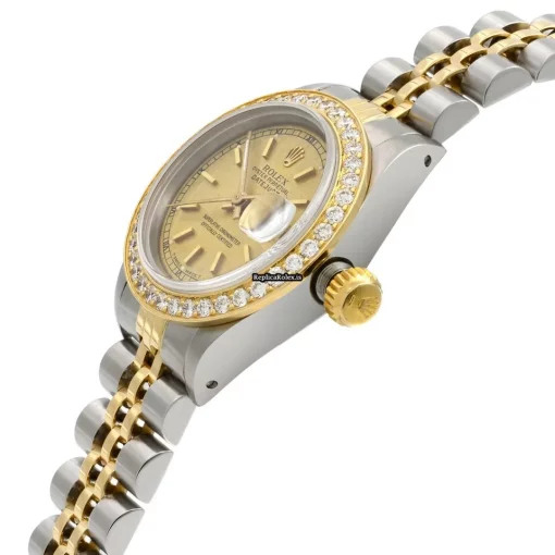 Special Fakes Rolex Datejust Caliber 2135 Automatic Movement 26mm Steel Case Womens Watch - Image 3