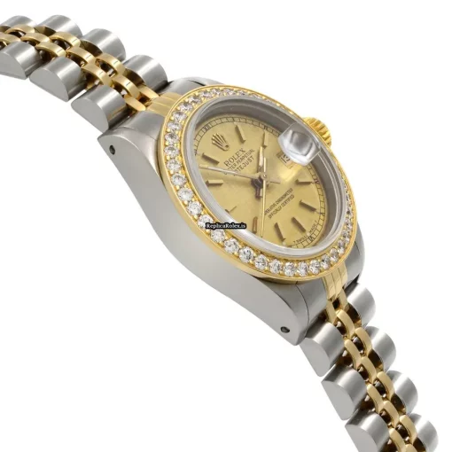 Special Fakes Rolex Datejust Caliber 2135 Automatic Movement 26mm Steel Case Womens Watch - Image 4