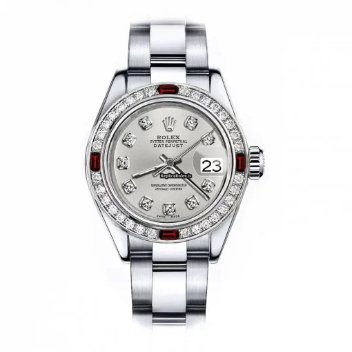Superior Replica Rolex Oyster Perpetual Lady Date 69160 Automatic Movement 26mm Steel Case Womens Watch