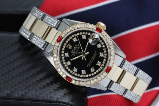 Affordable Replica Rolex Lady-datejust 68273 Automatic Movement 31mm Gold/steel Case Womens Watch - Image 2