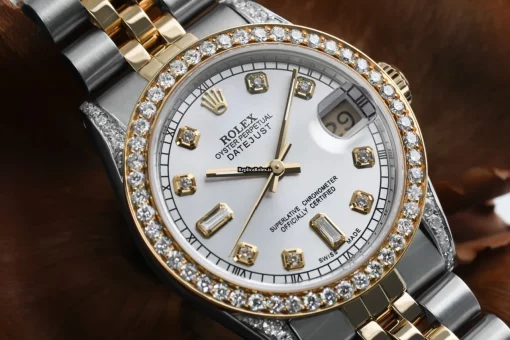 Quality Knockoff Rolex Lady-datejust 68273 Automatic Movement 31mm Gold/steel Case Womens Watch - Image 3