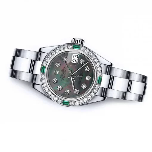 Offering Replica Rolex Oyster Perpetual Lady Date 69160 Automatic Movement 26mm Steel Case Womens Watch - Image 2