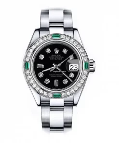 Appealing Replica Rolex Oyster Perpetual Lady Date 69160 Automatic Movement 26mm Steel Case Womens Watch