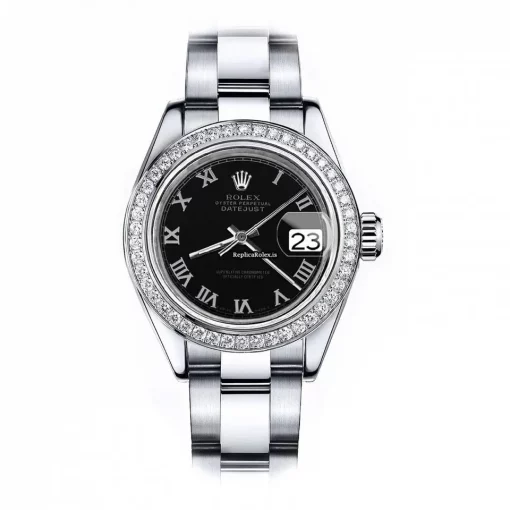 Excellent Replica Rolex Oyster Perpetual Lady Date 69160 Automatic Movement 26mm Steel Case Womens Watch