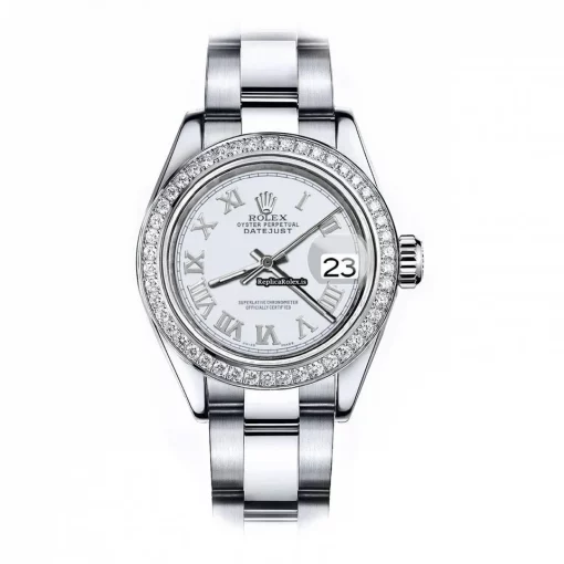 Cheap Replica Rolex Oyster Perpetual Lady Date 69160 Automatic Movement 26mm Steel Case Womens Watch