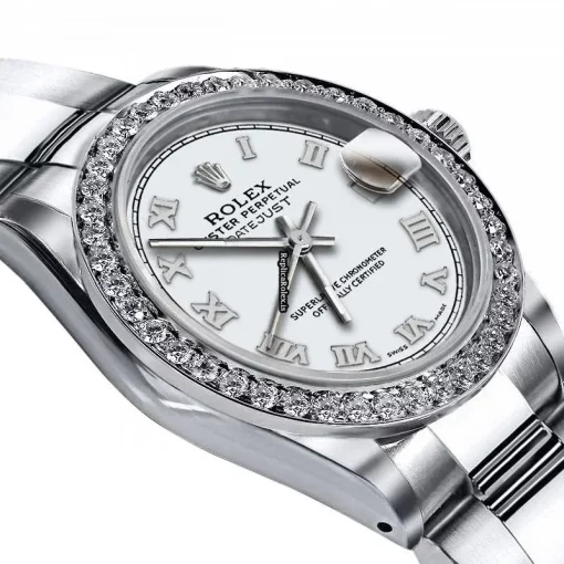 Cheap Replica Rolex Oyster Perpetual Lady Date 69160 Automatic Movement 26mm Steel Case Womens Watch - Image 2