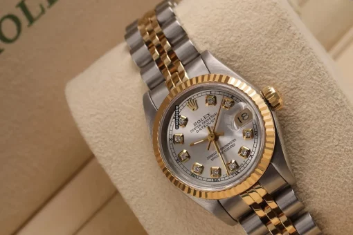 Excellent Replica Rolex Lady-datejust 69173 Automatic Movement 26mm Gold/steel Case Womens Watch - Image 2