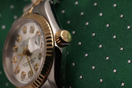 Excellent Replica Rolex Lady-datejust 69173 Automatic Movement 26mm Gold/steel Case Womens Watch - Image 3