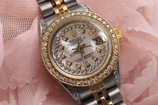 Luxury Imitation Rolex Lady-datejust 69173 Automatic Movement 26mm Gold/steel Case Womens Watch