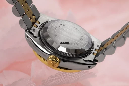 Luxury Imitation Rolex Lady-datejust 69173 Automatic Movement 26mm Gold/steel Case Womens Watch - Image 8