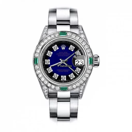 Offering Copy Rolex Oyster Perpetual Lady Date 69160 Automatic Movement 26mm Steel Case Womens Watch