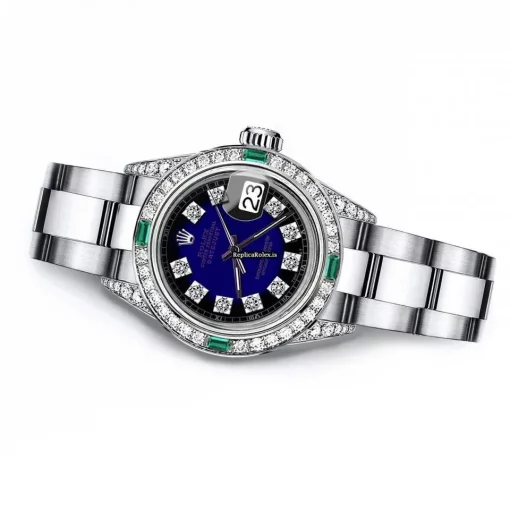 Offering Copy Rolex Oyster Perpetual Lady Date 69160 Automatic Movement 26mm Steel Case Womens Watch - Image 2