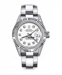 Pleasing Replica Rolex Oyster Perpetual Lady Date 69160 Automatic Movement 26mm Steel Case Womens Watch