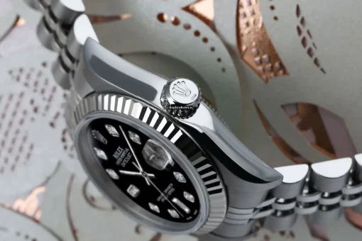 Ideal Replica Rolex Oyster Perpetual Lady Date 69160 Automatic Movement 26mm Steel Case Womens Watch - Image 3