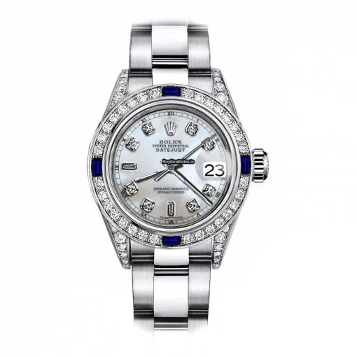 Amazing Replica Rolex Oyster Perpetual Lady Date 69160 Automatic Movement 26mm Steel Case Womens Watch