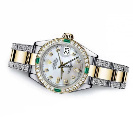 Recommend Clone Rolex Lady-datejust 69173 Automatic Movement 26mm Gold/steel Case Womens Watch - Image 2