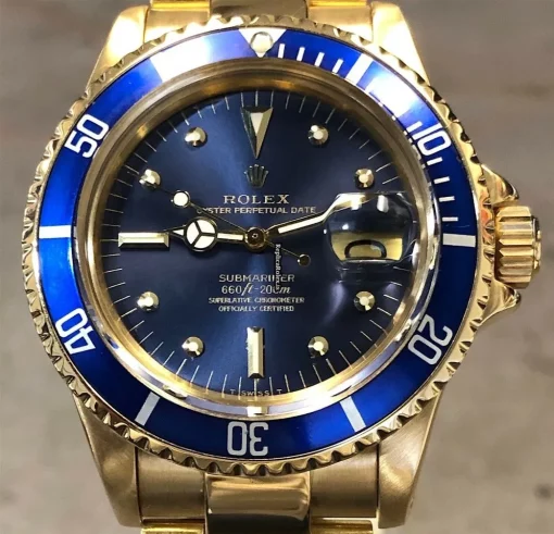 Top Replica Rolex Submariner Date 1680 Automatic Movement 40mm Yellow Gold Case Mens/unisex Watch