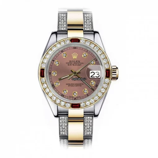 Wholesale Imitation Rolex Lady-datejust 68273 Automatic Movement 31mm Gold/steel Case Womens Watch