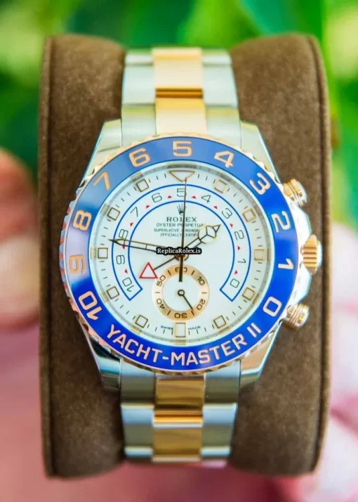 Reliable Replica Rolex Yacht-master II 116681-0002 Caliber 4161 Automatic Movement 44mm Gold/steel Case Mens/unisex Watch